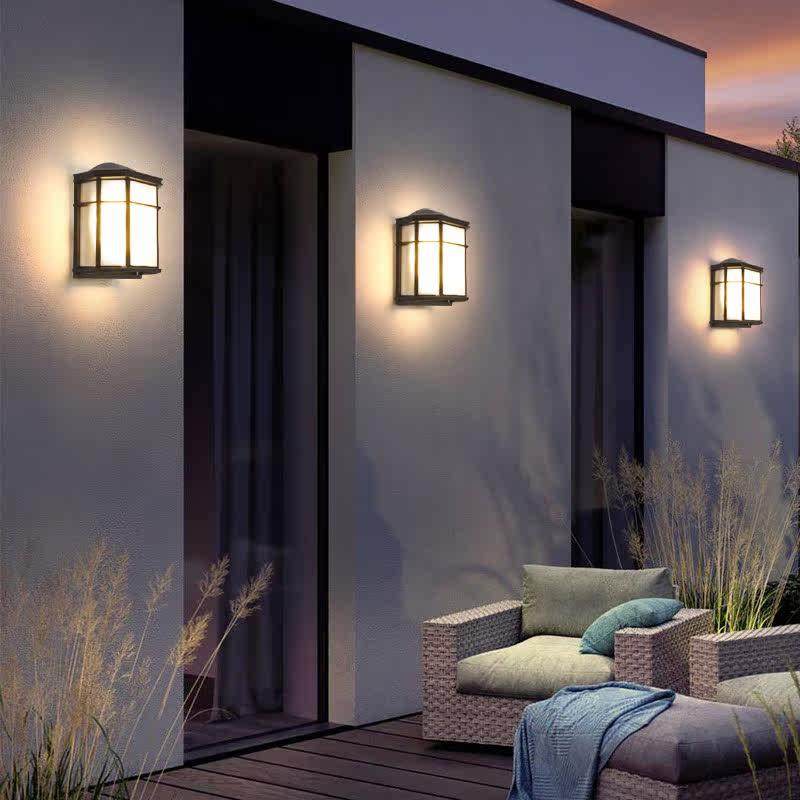 现代简约户外壁灯防水别墅庭院灯家用接电室外走廊过道贴墙灯led,家装灯饰光源,户外壁灯,淘宝优惠券,粉丝福利购,淘宝优惠卷