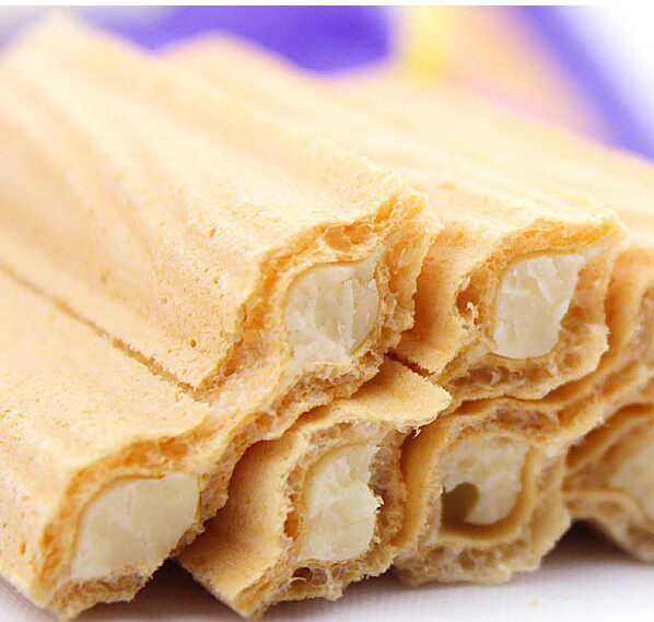 韩国进口 CROWN可拉奥奶油/巧克力榛子瓦饼干