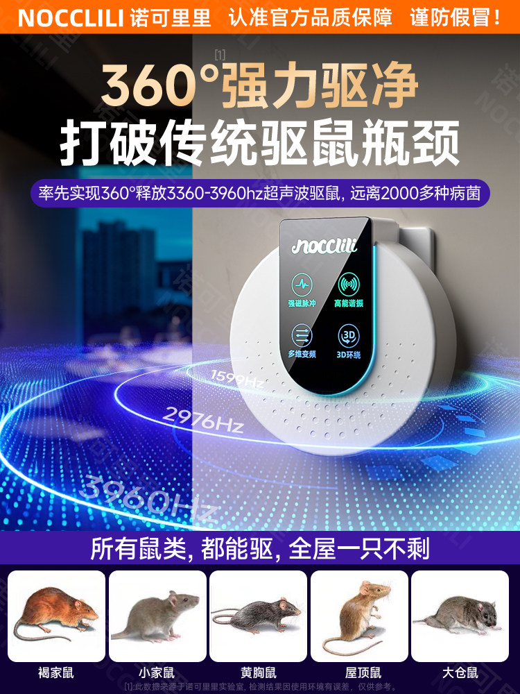 마우스 REPELLER 가정용 쥐 포수 및 쥐 REPELLER 2024 새로운 초음파 고출력 전자 고양이 잡기 장치