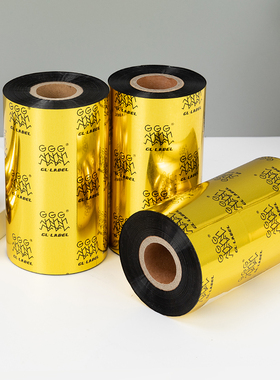 混合基蜡基碳带卷110X300m 40mm 50 60 70 80 90 100条码打印机不干胶标签纸亚银纸多功能全树脂水洗增强色带