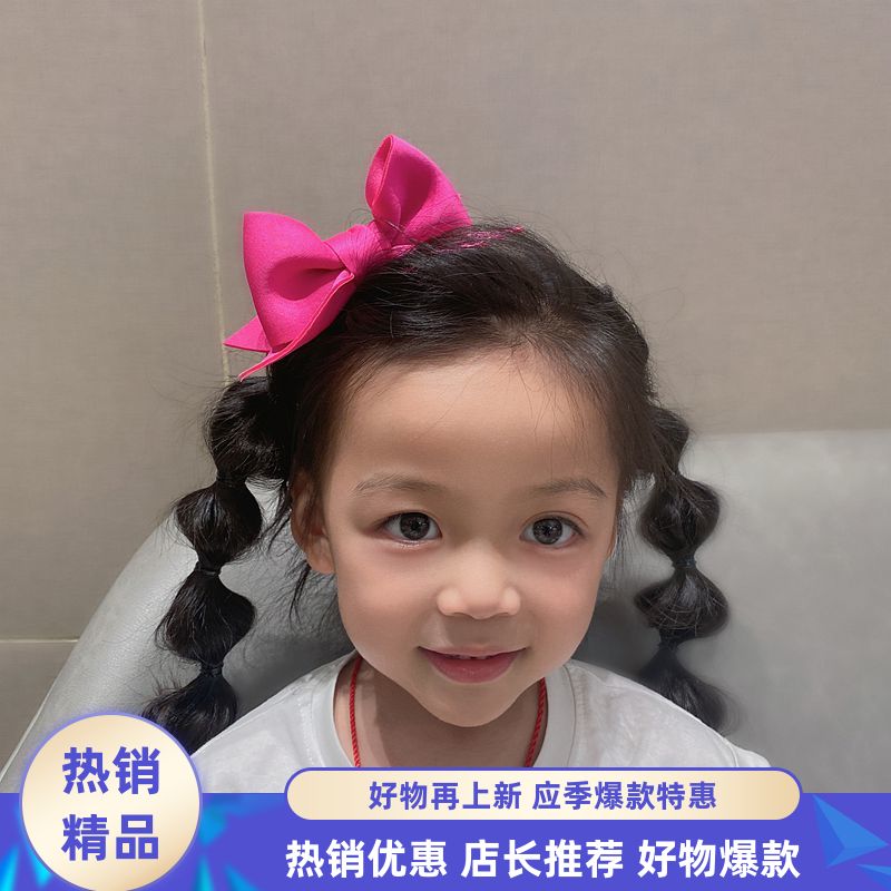 儿童立体蝴蝶结发夹公主可爱