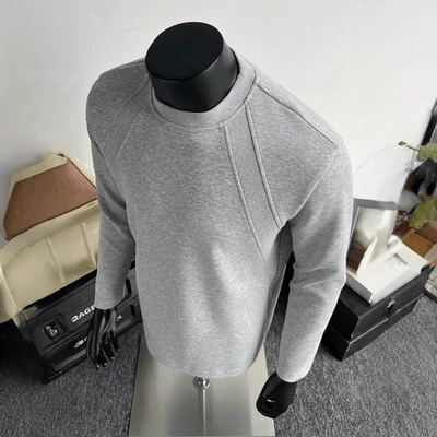 cleanfit美式重磅解构长袖T恤男潮牌boxy正肩卫衣宽松内搭打底衫