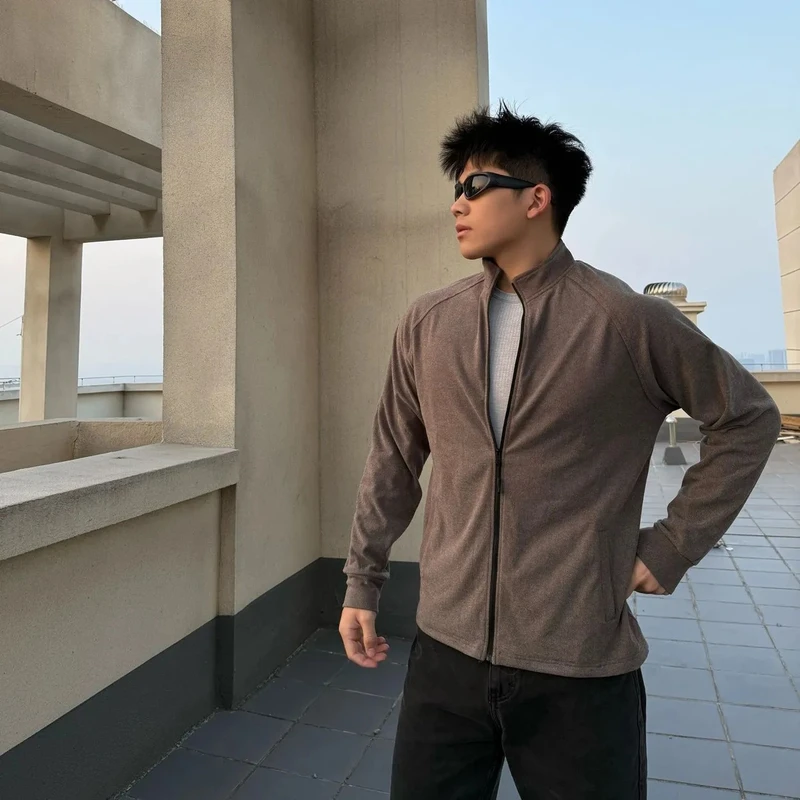 德绒保暖修身长袖运动T恤秋冬季打底衫单弹力修身立领健身外套男,运动服/休闲服装,运动T恤,淘宝优惠券,粉丝福利购,淘宝优惠卷