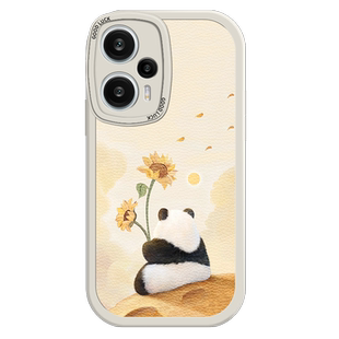 适用于红米note12turbo手机壳redmi新款hm液态硅胶软壳23049RAD8C高级男女款hongmi卡通可爱熊猫闹特12防摔潮