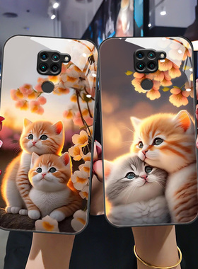 适用于红米12c手机壳redmi10x新款钢化玻璃hm10c卡通22120RN86C高级10x5G版女款M2004J7AC全包10x4g个性潮流