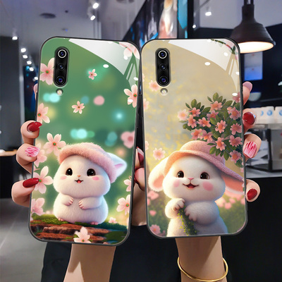 适用于小米9 手机壳mi9pro新款保护套9se卡通兔M1902F1T时尚M1903F2A女M1908F1XE可爱9Pro软边m9创意ml9se潮