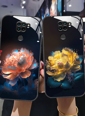 适用于红米10x手机壳redmi10c新款22120RN86C时尚女hongmi12c高级M2004J7AC软边玻璃壳45G版夏天hm简约全包潮