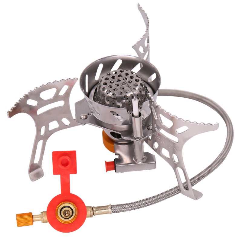 zyzy登山队 防风户外炉头 野餐炉具便携煤燃气灶子营用品装备套装