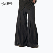 DozeDandy 百搭开叉宽松休闲青春喇叭男女牛仔裤 原DUE OFFICIAL