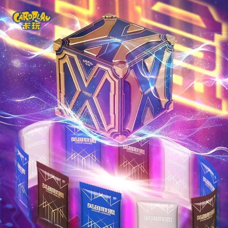 卡玩英雄联盟卡片LOL艺术设定集换式卡牌亚索盲僧瑞雯LOL游戏盲盒