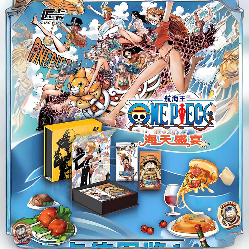 匠卡航海王卡片第三弹海天盛宴篇路飞镭射烫金珍藏版海贼王卡牌