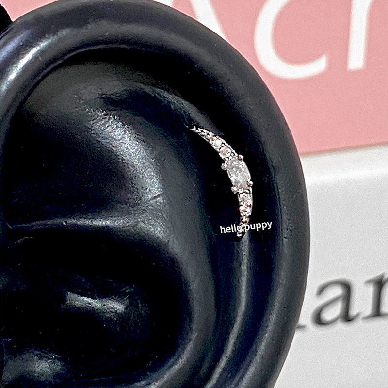 hellopuppy精致弧形月牙耳骨钉锆石钛钢螺丝拧耳钉超闪个性百搭美,饰品/流行首饰/时尚饰品新,耳钉,淘宝优惠券,粉丝福利购,淘宝优惠卷