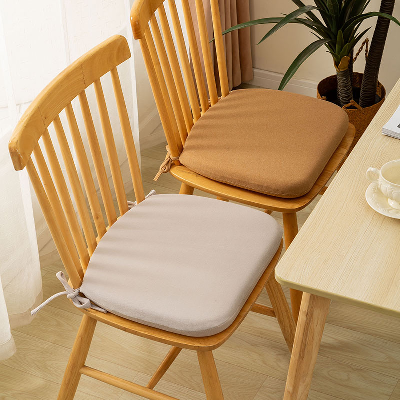 记忆棉椅子坐垫马蹄形实木餐椅垫子久坐加厚日式防滑软屁股垫通用