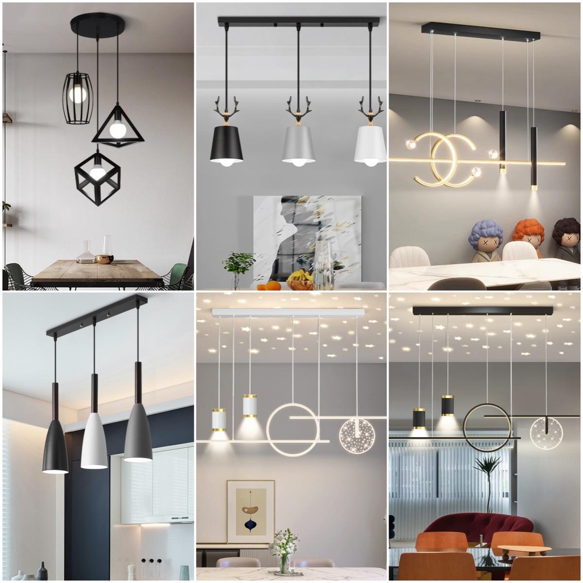 吊灯客厅高级感大厅餐厅灯具高级感中山灯具复古商用餐桌小吊线灯