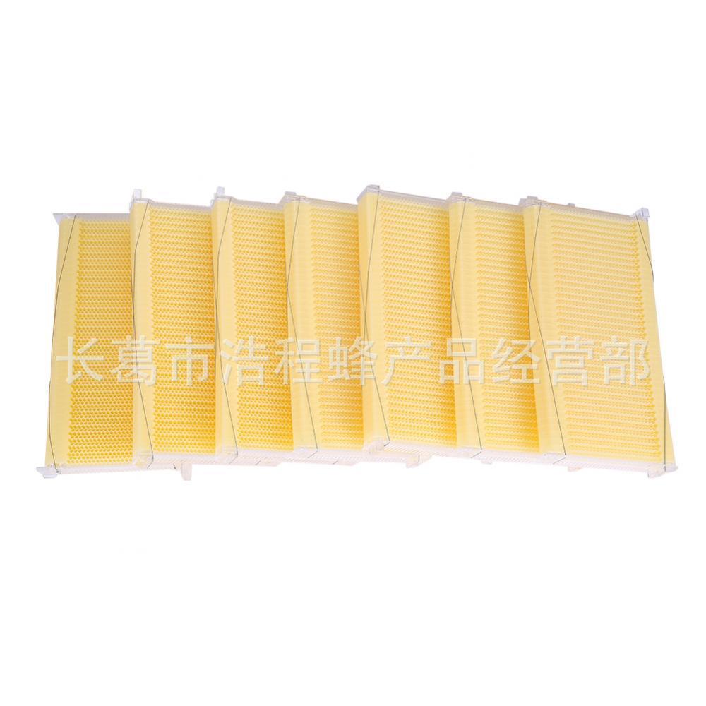 养蜂设备蜂具7PCS自流蜜巢础蜂脾自流蜜蜂箱自动取蜜塑料巢础