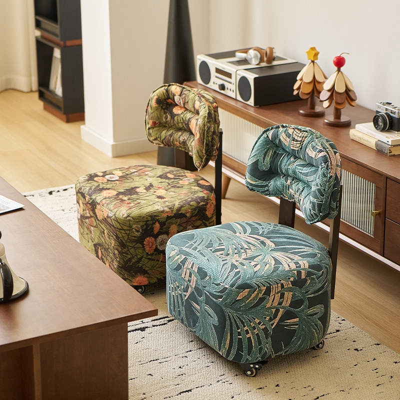 实木凳子家用靠背小椅子移动沙发凳客厅换鞋凳万向轮凳矮凳柔软久,住宅家具,矮凳,淘宝优惠券,粉丝福利购,淘宝优惠卷