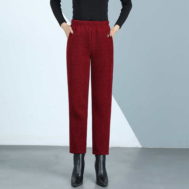 妈妈裤子灯芯绒秋冬加厚长裤中老年人棉裤50岁女士加绒保暖直筒裤,女装/女士精品,中老年女装,淘宝优惠券,粉丝福利购,淘宝优惠卷