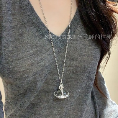 晚睡的桔梗I气质天然石项链