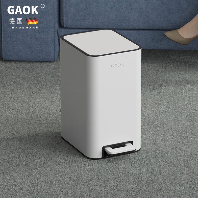 GAOK垃圾桶脚踏厨房卫生间客厅脚踩家用2025新款高级卫生桶轻奢