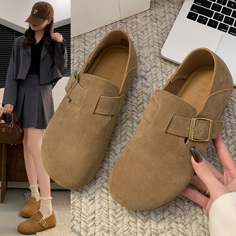 平底勃肯鞋女春单鞋2026新款休闲鞋一脚蹬懒人孕妇鞋乐福鞋0115w,女鞋,勃肯鞋/软木鞋,淘宝优惠券,粉丝福利购,淘宝优惠卷