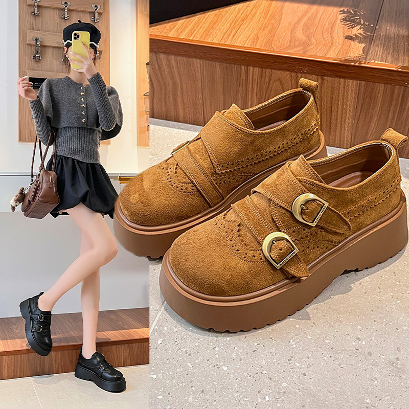 小个子厚底增高勃肯鞋女鞋2026春季新款通勤单鞋一脚蹬乐福0115w,女鞋,勃肯鞋/软木鞋,淘宝优惠券,粉丝福利购,淘宝优惠卷