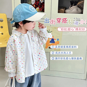 衬衫 儿童莫兰迪小清新纯棉长袖 彩虹甜心 2月27