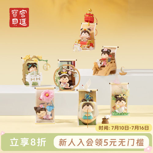 博物馆文创盲盒宫廷宝贝饱格格