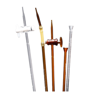 天玻A级可过检酸式碱式滴定管透明棕色四氟酸碱通用5/10/25/50ml