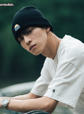 MostwantedLab 20FW国潮彩虹刺绣新疆棉针织帽嘻哈情侣冷帽MWTD