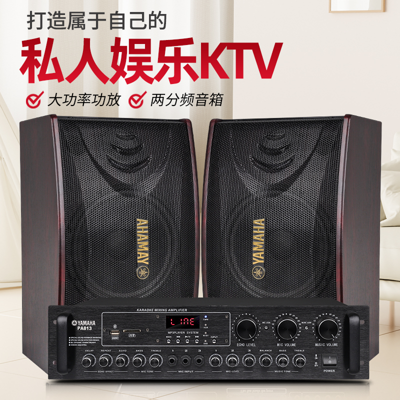 雅马哈专业10寸卡包音箱出家用