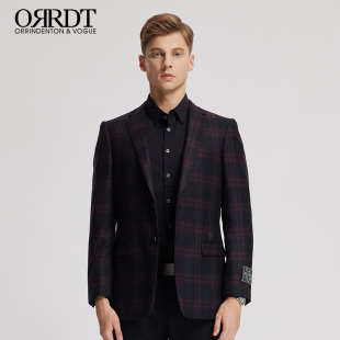 男秋冬新款 黑色西装 羊毛西服A01D2240 商务正装 ORRDT澳林丹顿男装