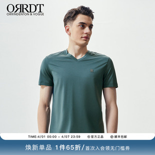T恤衣服新款 男休闲青年春夏V领薄A17D1518 短袖 ORRDT澳林丹顿男装
