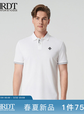ORRDT澳林丹顿男装夏季新款商务Polo衫含桑蚕丝翻领短袖A17G1273