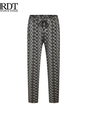 ORRDT澳林丹顿男装时尚花版休闲裤男秋冬新款轻奢长裤AT47D2115