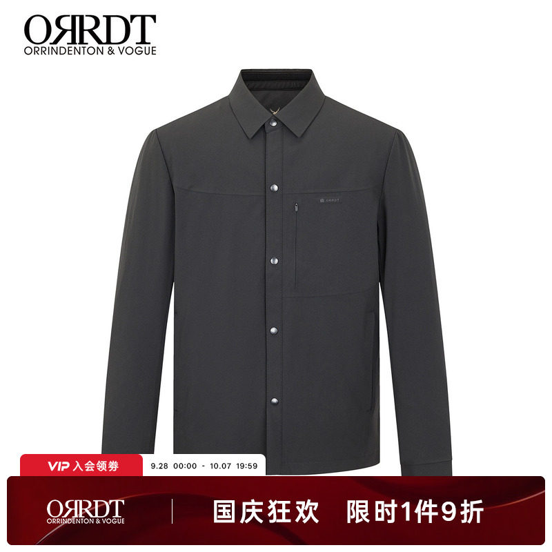 澳林丹顿翻领鹅绒外套
