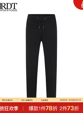 ORRDT澳林丹顿男装黑色直筒简约休闲裤男秋冬新款长裤AT47E2028