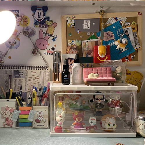 盲盒收纳展示架手办防尘盒