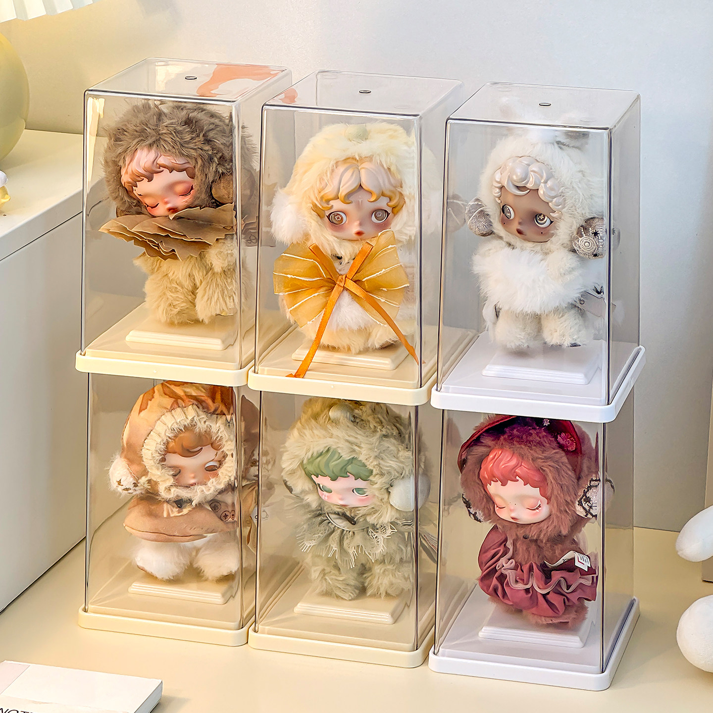 光织园展示盒搪胶娃娃挂件收纳盒