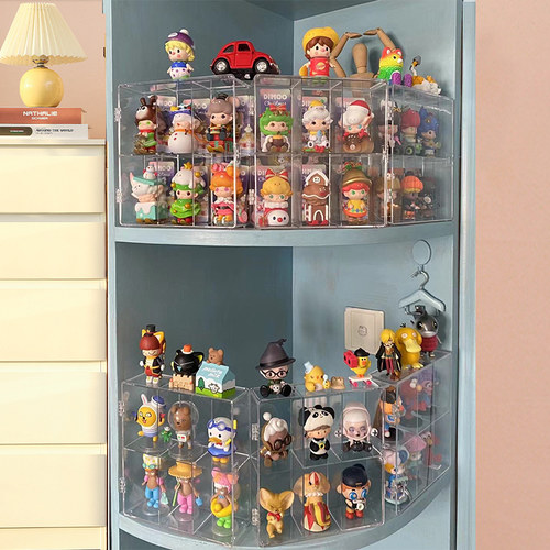 盲盒收纳展示架挂墙手办盒