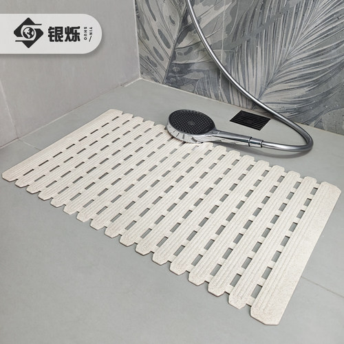 银烁TPE简约浴室可降解防滑垫