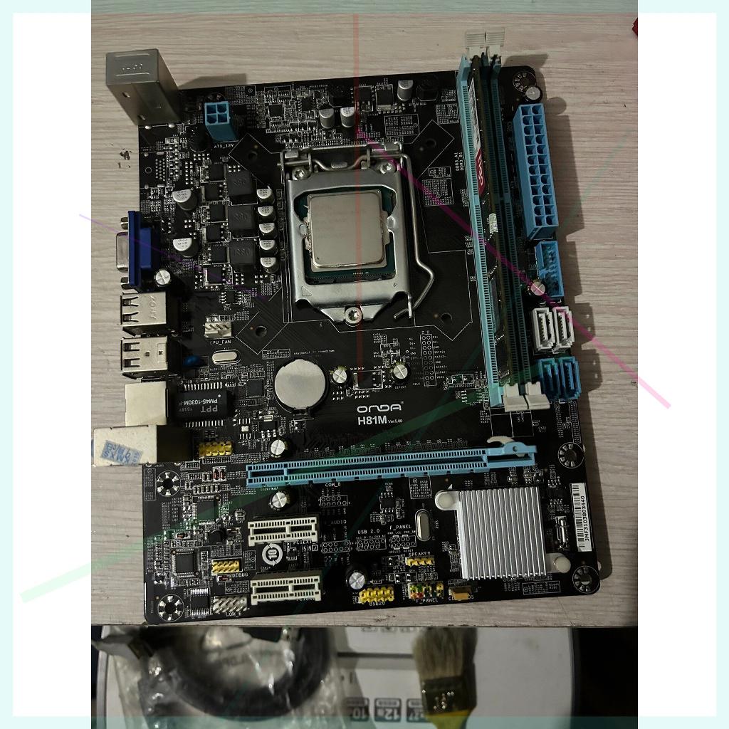 议价议价昂达H81M主板带4170u 功能正常使用 图片实图拍摄 要图片