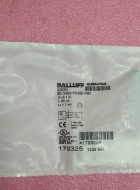 【议价】BALLUFF巴鲁夫 BES G06EH-PSC20B-S49G BES03P4