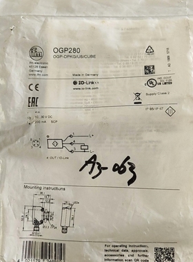 【议价】询价易福门传感器OGP280