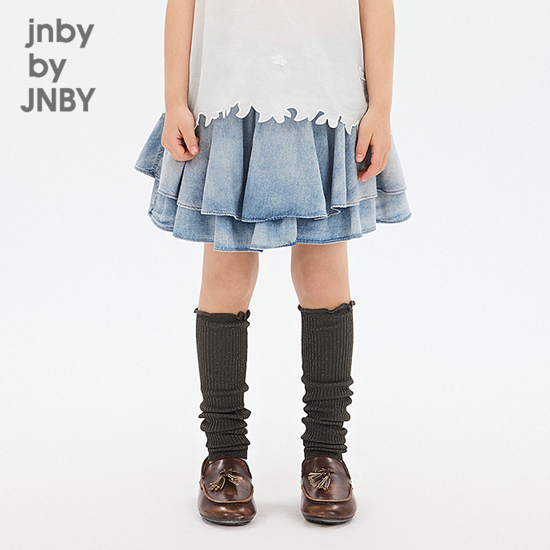 新款江南布衣童装牛仔裤子短款裙裤26夏女童jnbybyjnby1Q5E10680图片