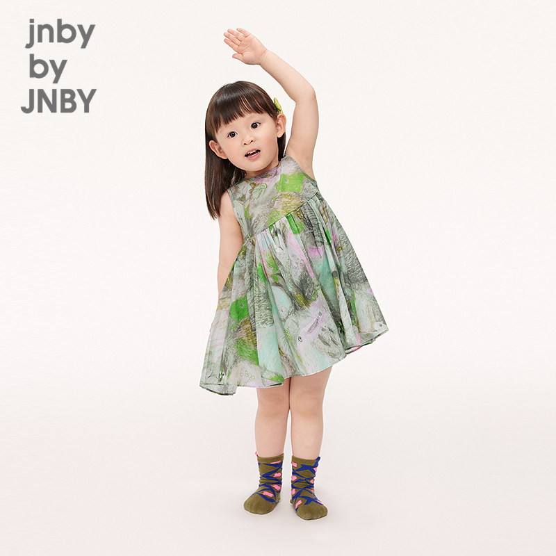 江南布衣婴童短款无袖连衣裙公主女婴背心裙高级感夏jnbybyjn