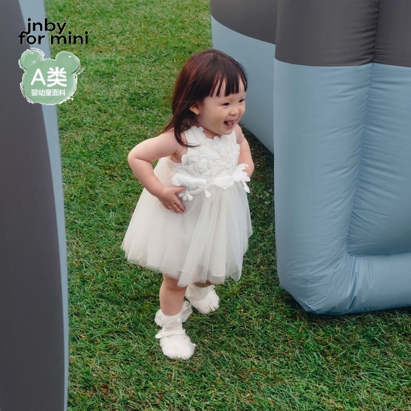 江南布衣婴童无袖连衣裙网纱A字裙原创设计春女童婴儿jnbybyj