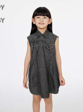 新款江南布衣童装牛仔无袖连衣裙25夏女童jnbybyjnby1P5G13040