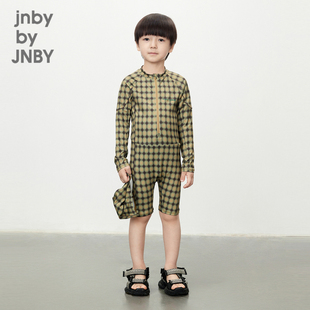江南布衣童装 泳衣连体衣泳帽运动高弹休闲夏男童儿童jnbybyjnby
