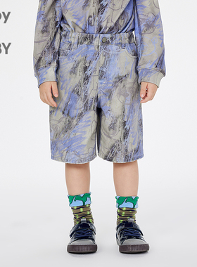 新款江南布衣童装直筒裤牛仔中裤25春男女童jnbybyjnby1P3E12790