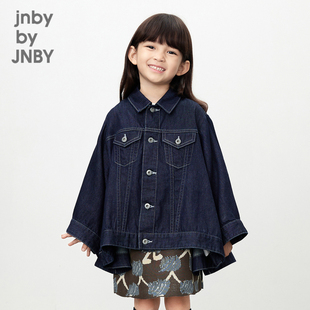 江南布衣童装牛仔夹克斗篷式外套纯棉休闲春女童儿童jnbybyjnby